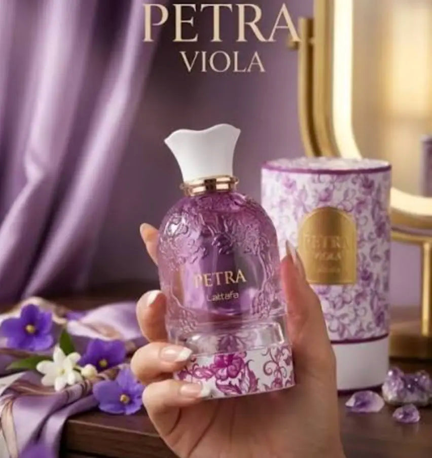 Lattafa Petra Viola perfume detail
