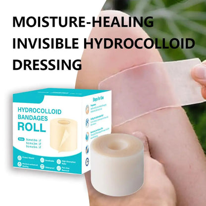 1 Roll Hydrocolloid Roll Invisible Hydrocolloid Dressing with Self-Adhesive Bed Sore Bandages for Wound Care Hydrocolloid Patch