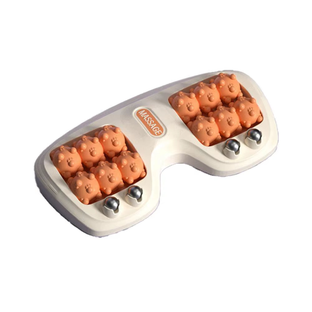 Dual Foot Massage Roller Bead Roller Massager Acupoint Stimulation Tool Home Foot Therapy for Tired Feet Relaxation