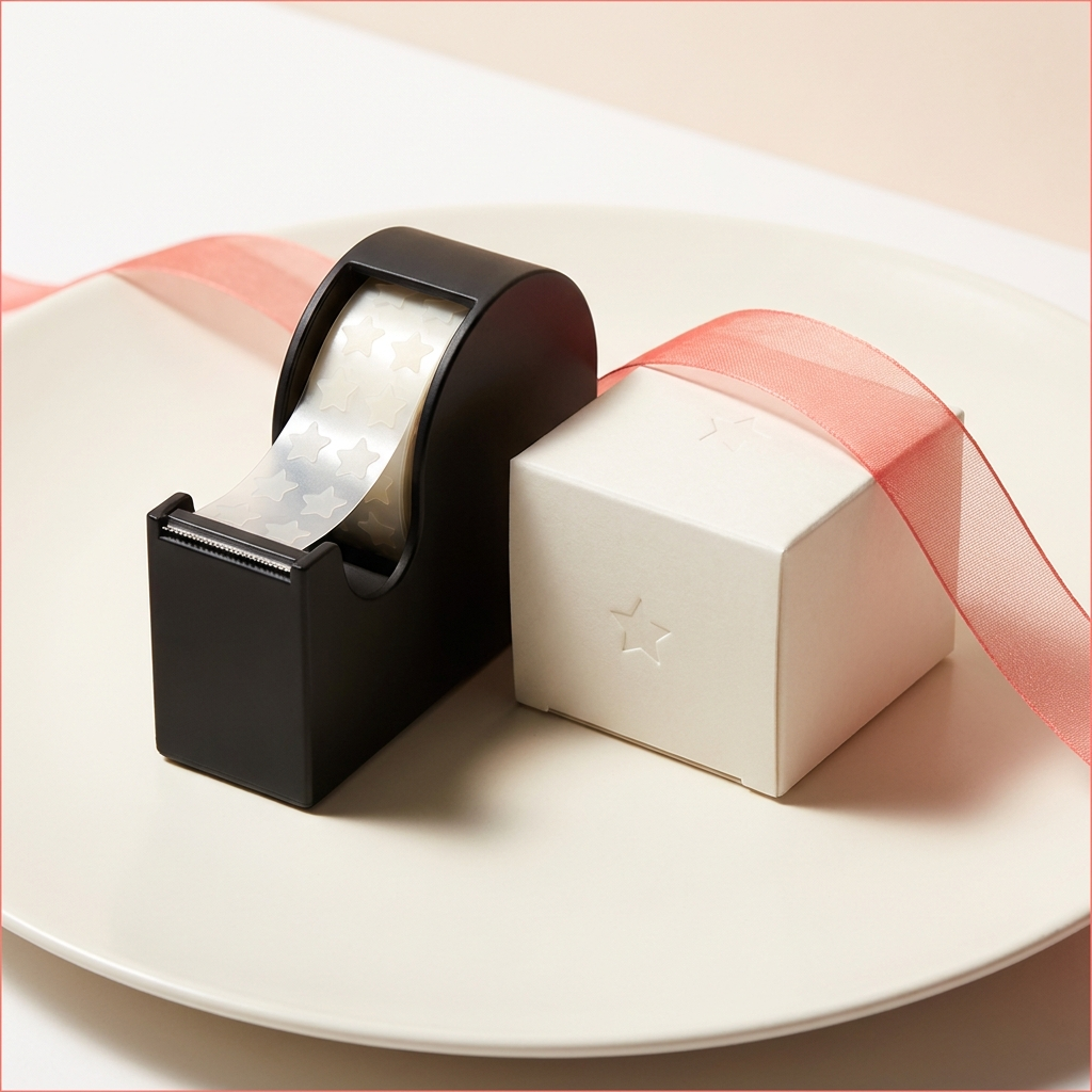 Blemish Duo Bundle - hydrocolloid tape roll and star pimple patches, coral-rose studio photography