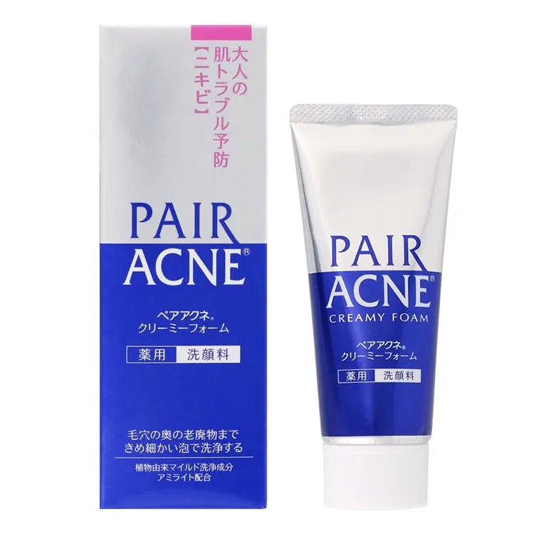 Lion Pair acne foam wash in use