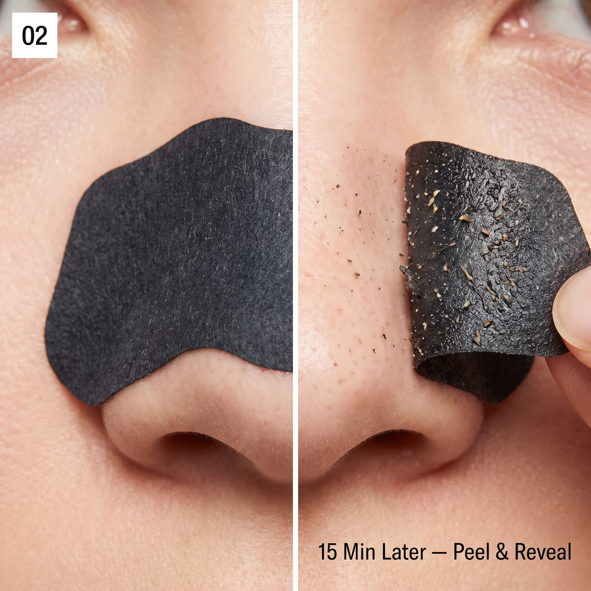How to use — Step 2: 15 Min Later — Peel & Reveal