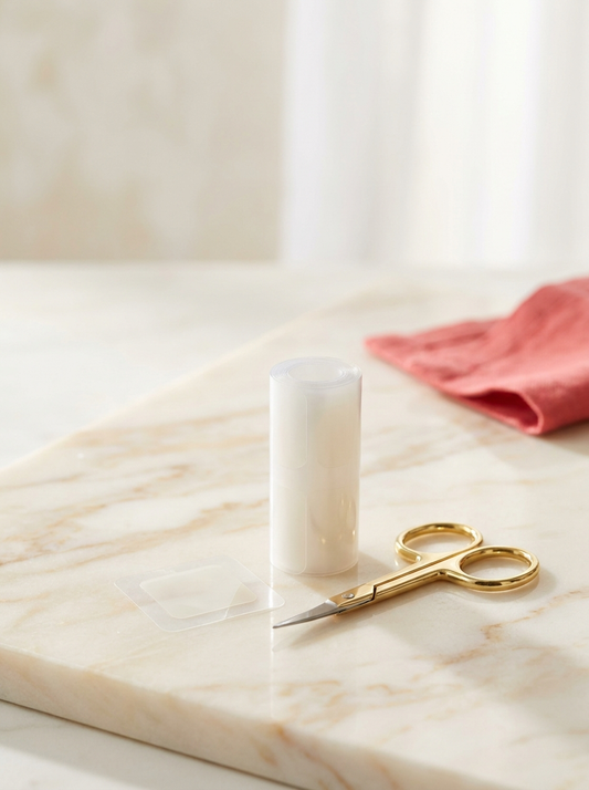 Hydrocolloid acne tape roll studio photo